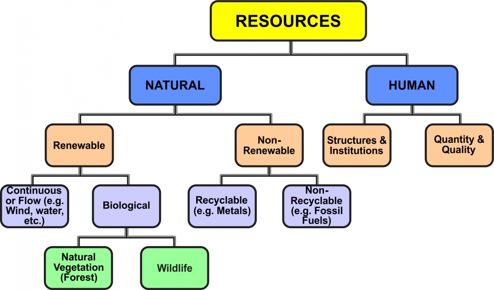 Flow Chart Of Classification Of Resources